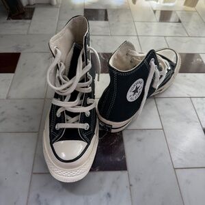 Converse Chuck 70 Black and White High-Top Sneakers, 6